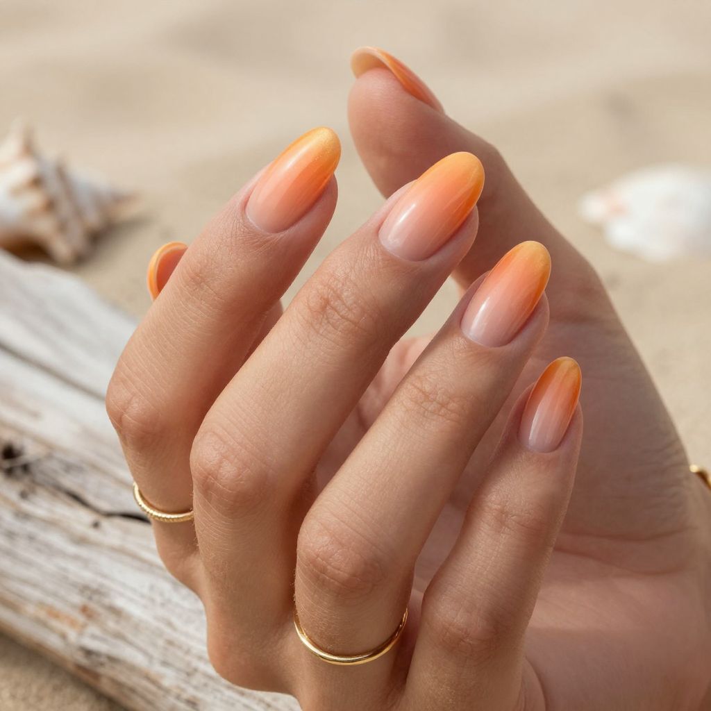 Coral Sunset Ombre