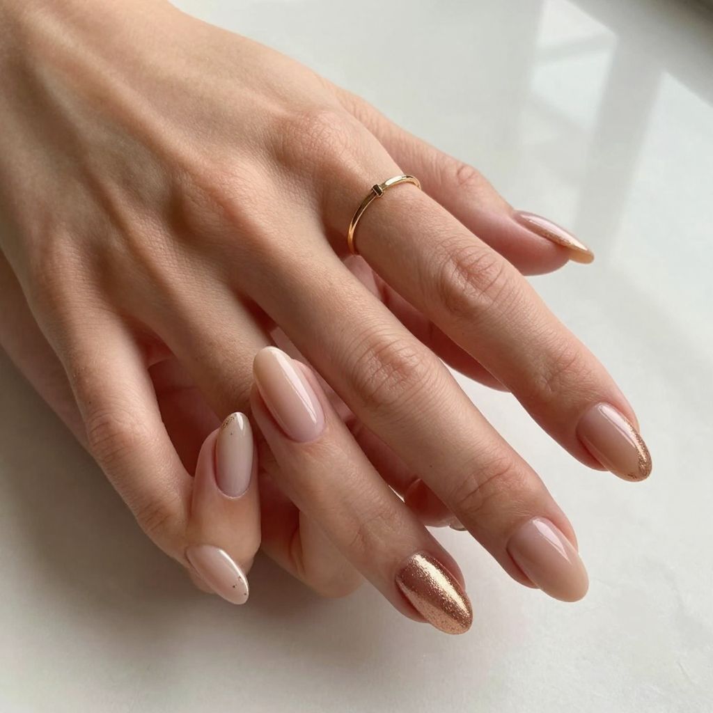 Rose Gold Ombre with Nude