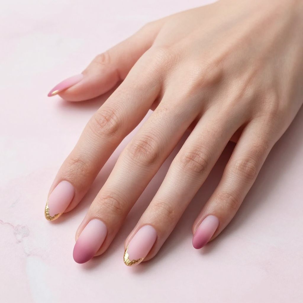Dip Nail Designs Soft Pink Ombre Gradient