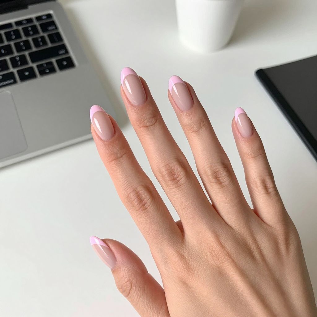 Dip Nail Designs Classic French Dip With Twist