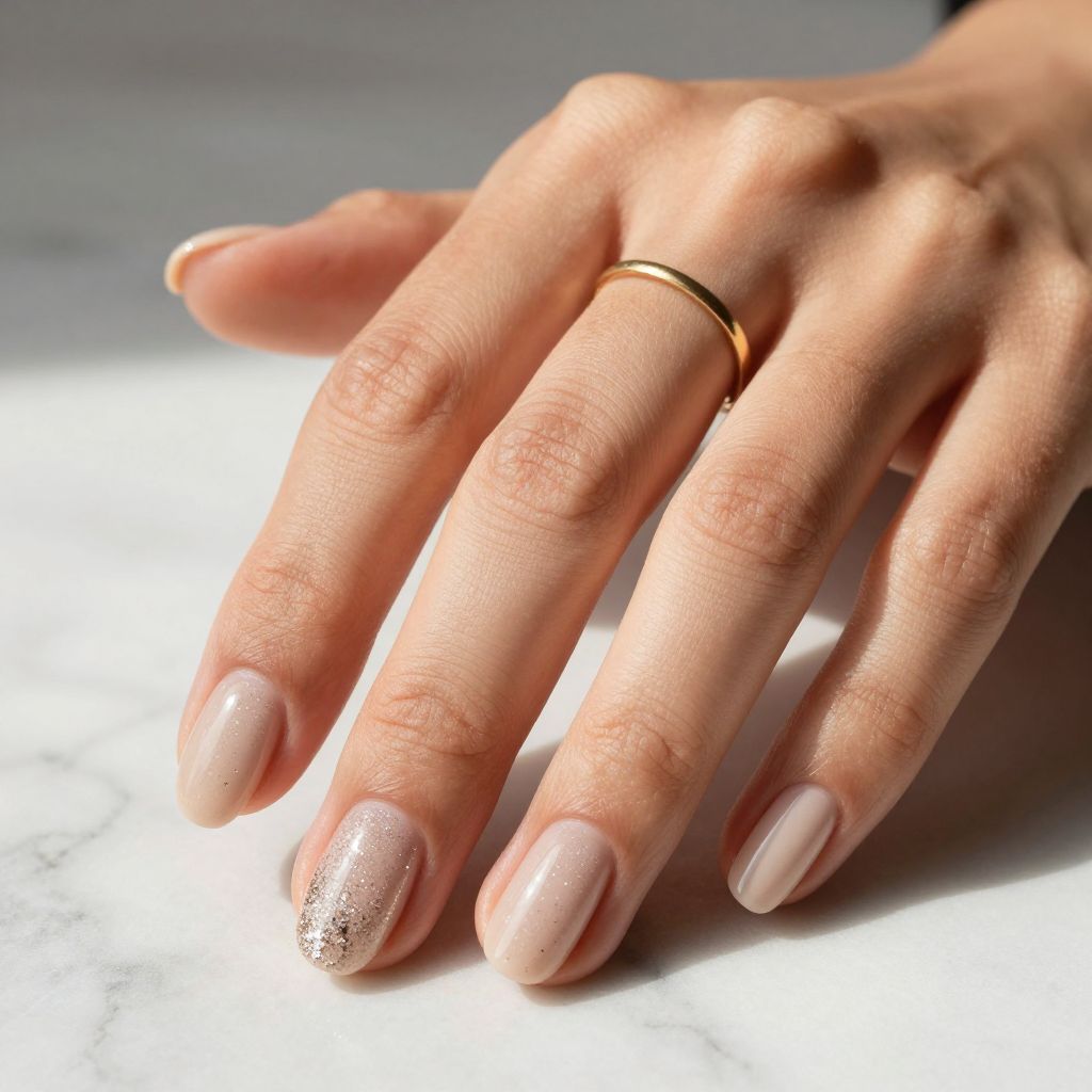 Classic Nude with Micro Glitter