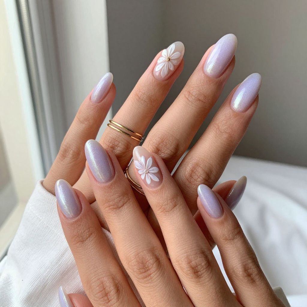 Pale Lavender Almond Glow