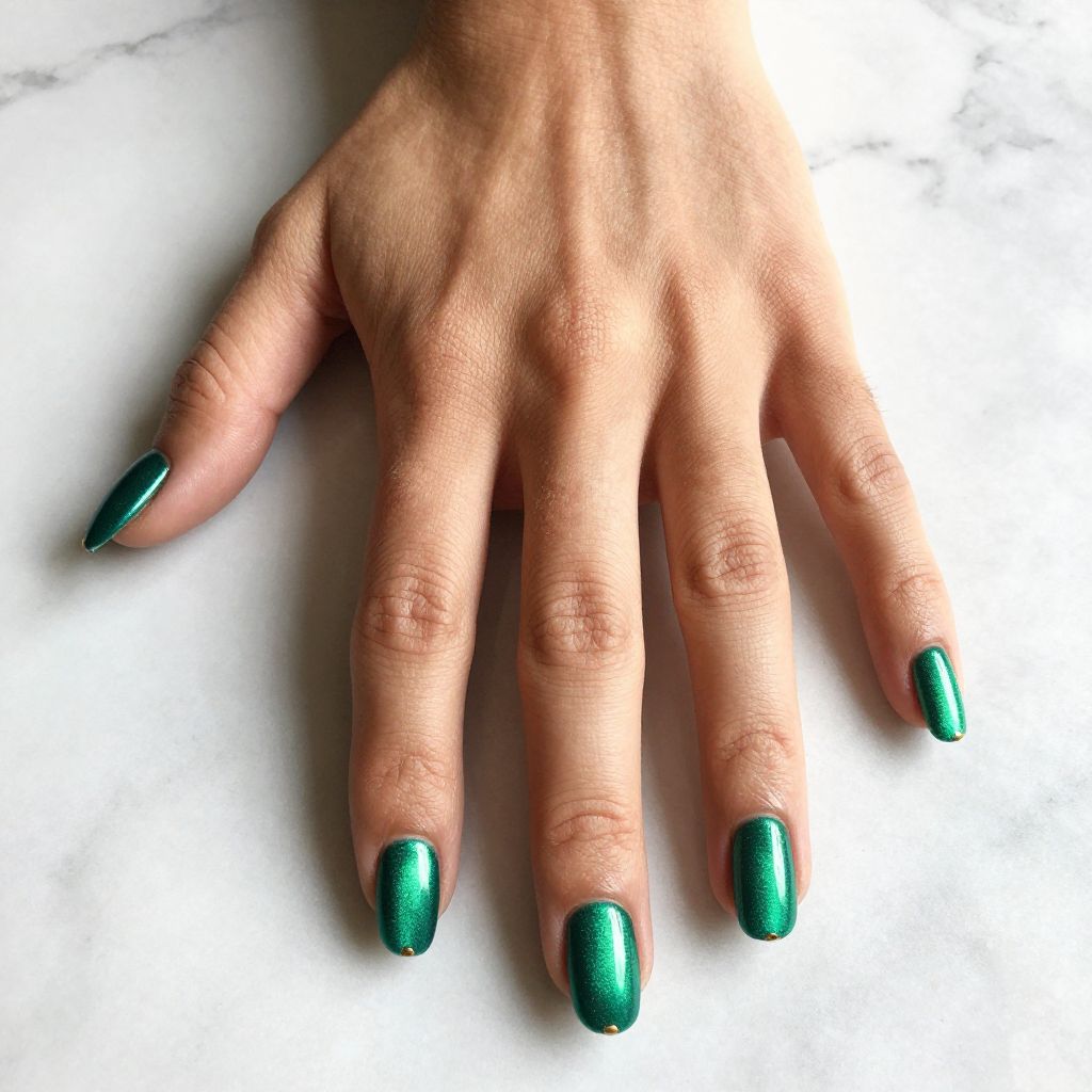 Velvet Cat Eye Duck Nails