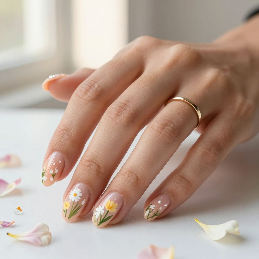 Floral Garden Nails