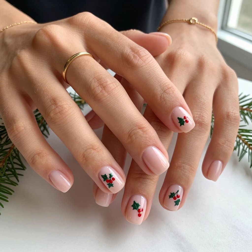 Easy Christmas Nail Ideas 12