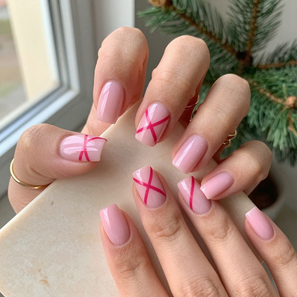 Easy Christmas Nail Ideas 14