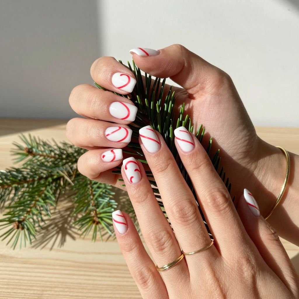 Easy Christmas Nail Ideas 8