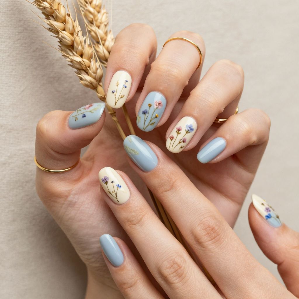 Wildflower and Wheat Design