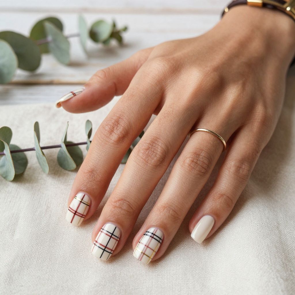 Plaid Flannel Nails