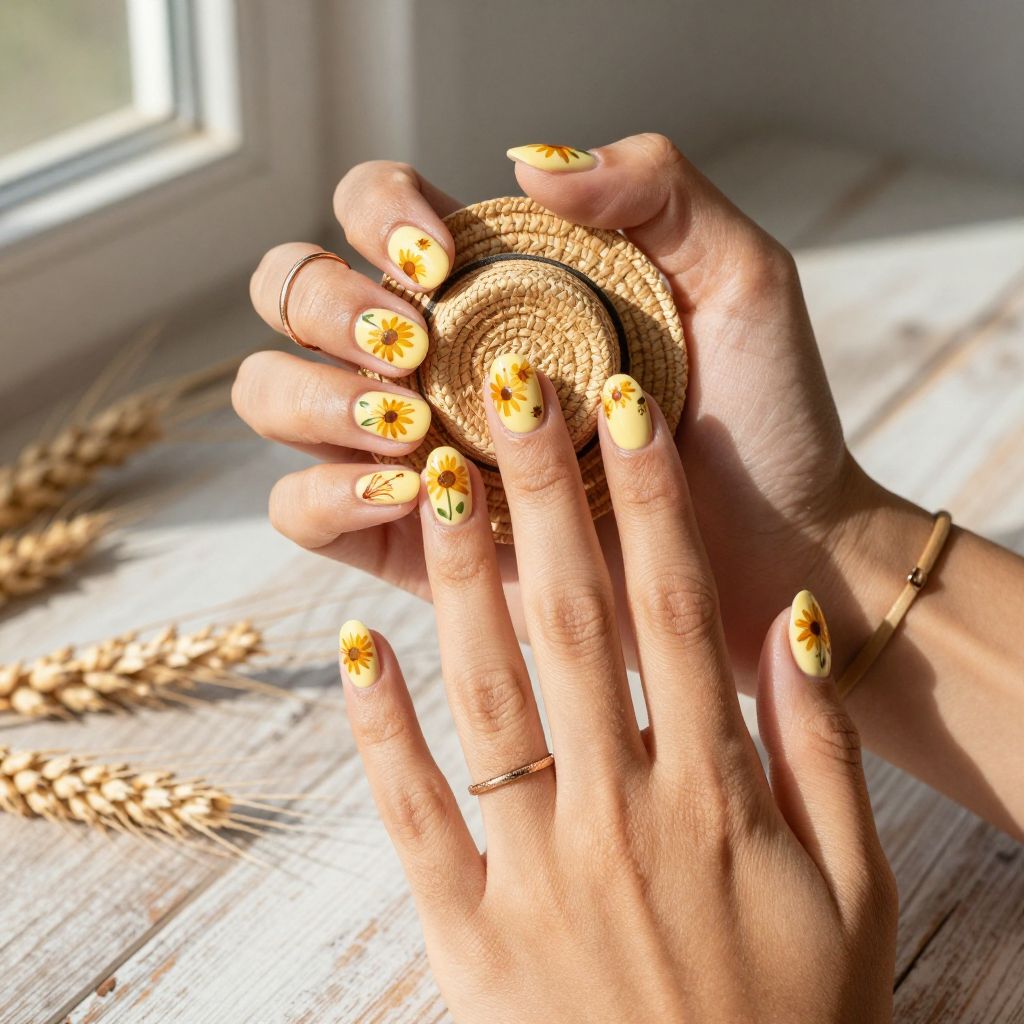 Hay Bale and Sunflower Design