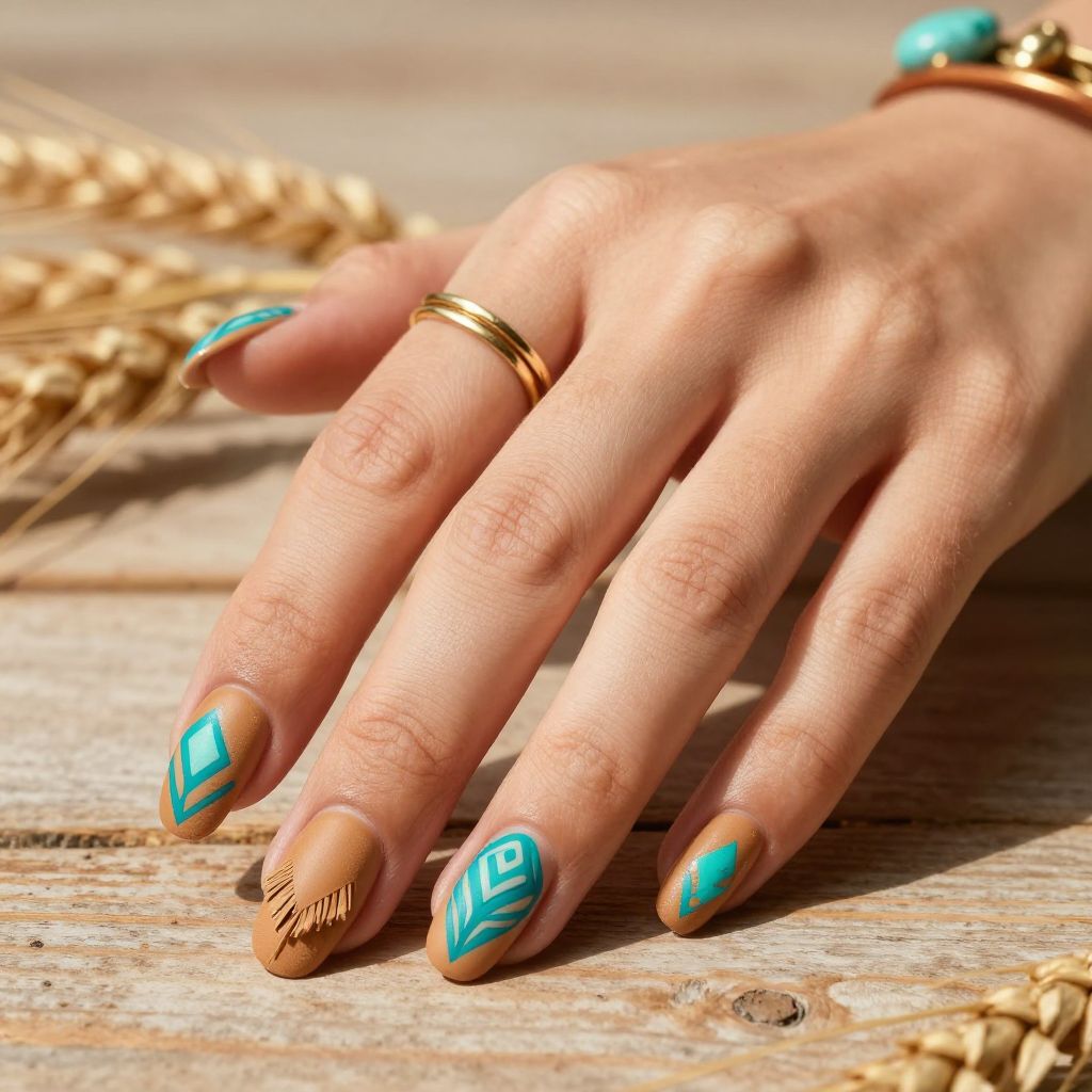 Leather Fringe and Turquoise