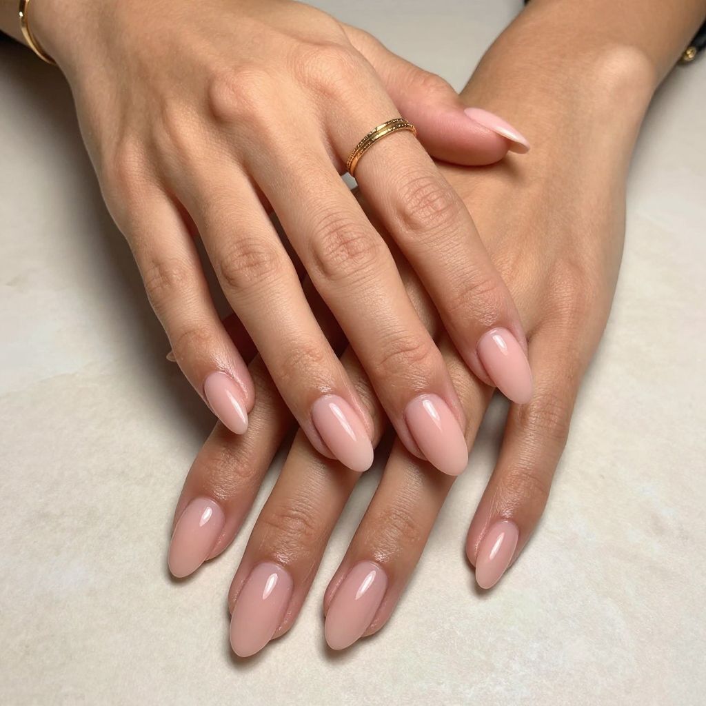Soft Blush Neutral Gel Nails