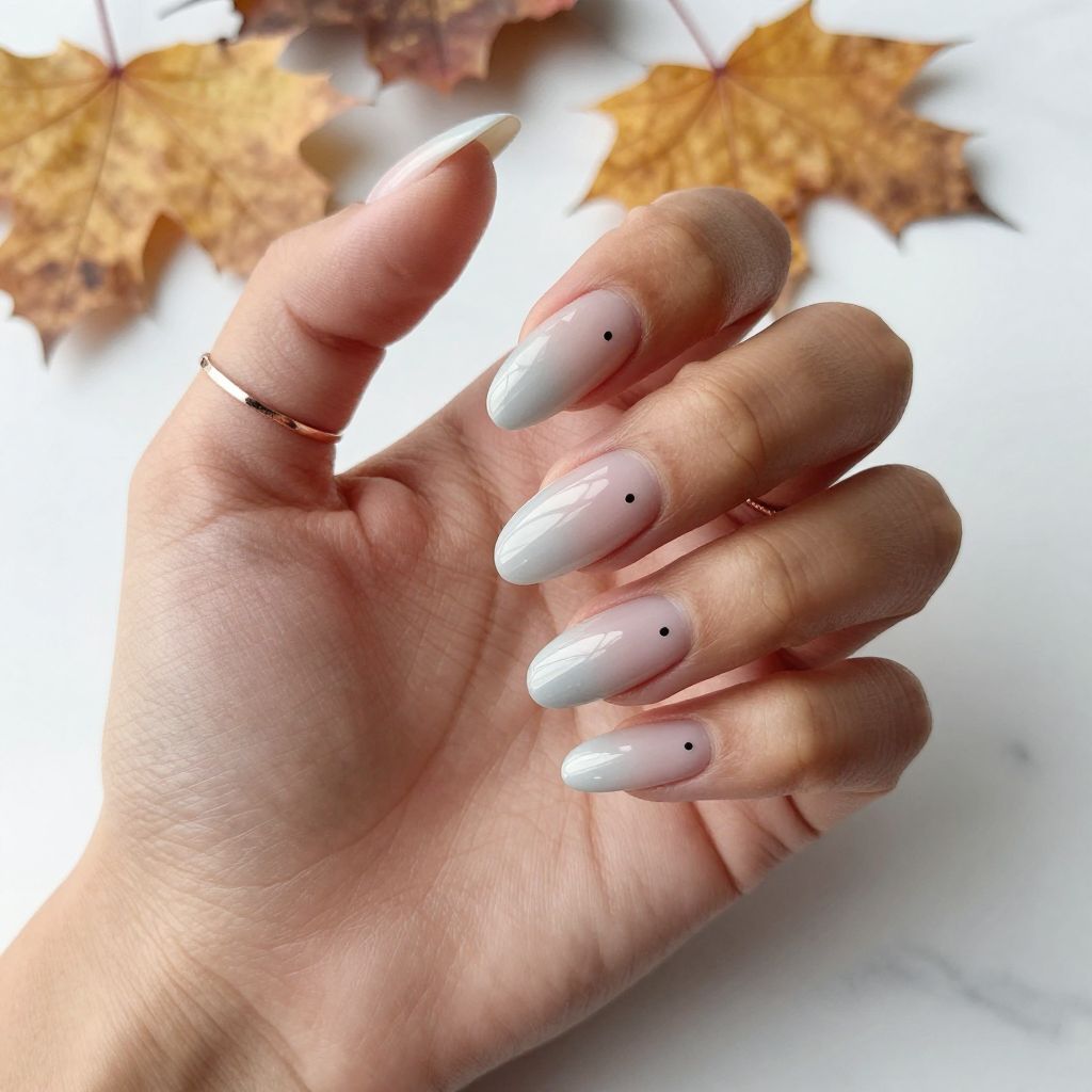 Ghostly Ombre Fade Nails