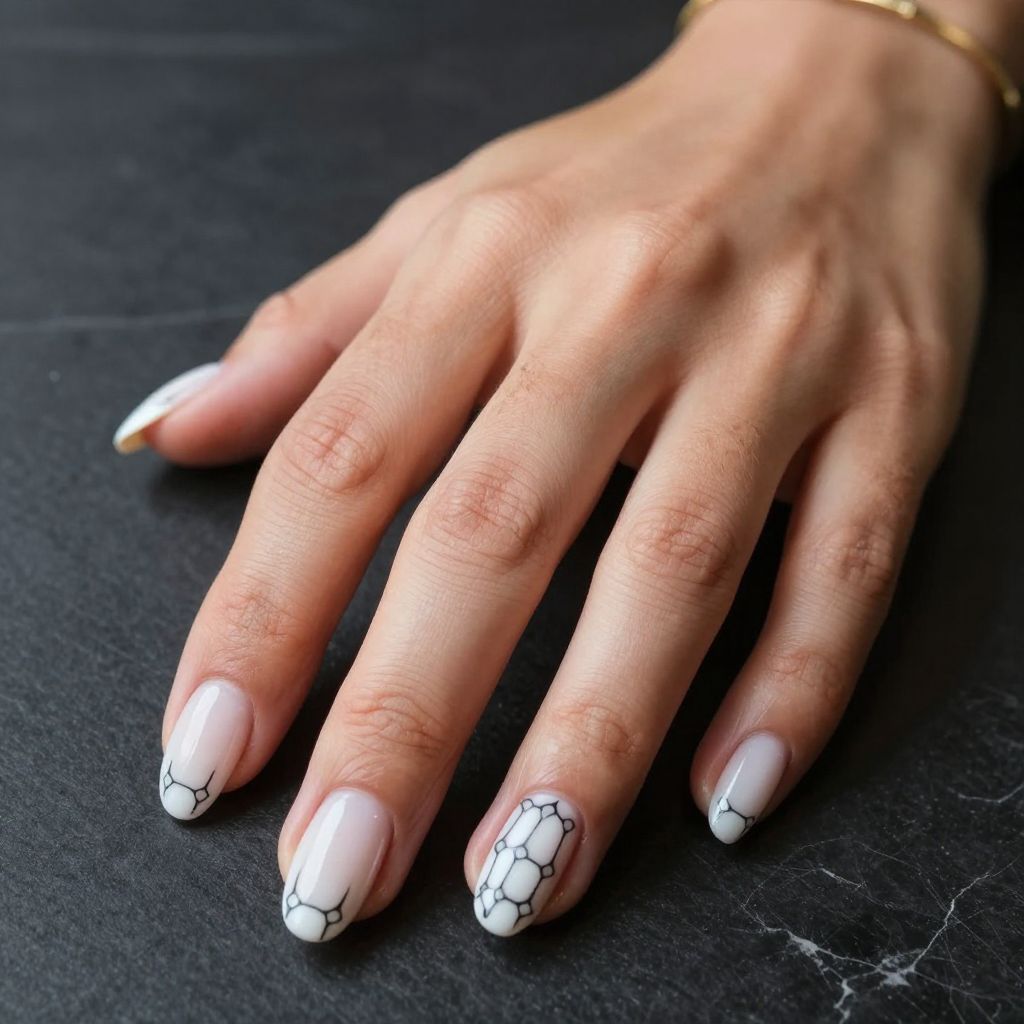 Skeleton Bone Hand Nails