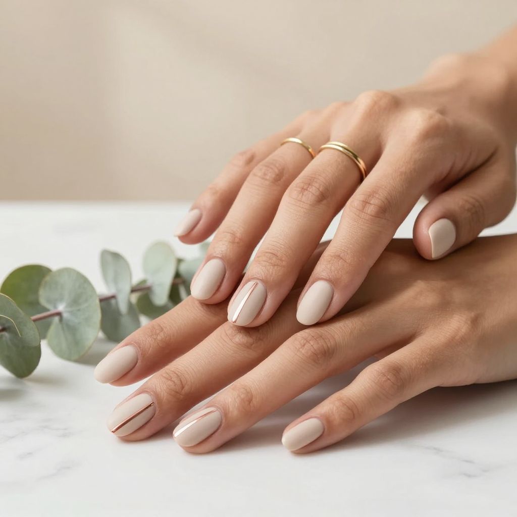 Single Metallic Accent Line