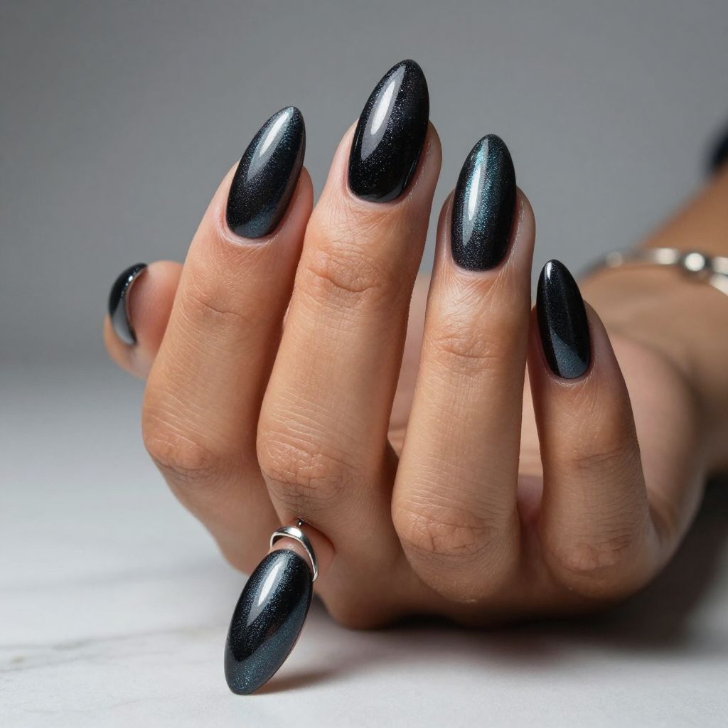 Edgy Black Nail Designs 2