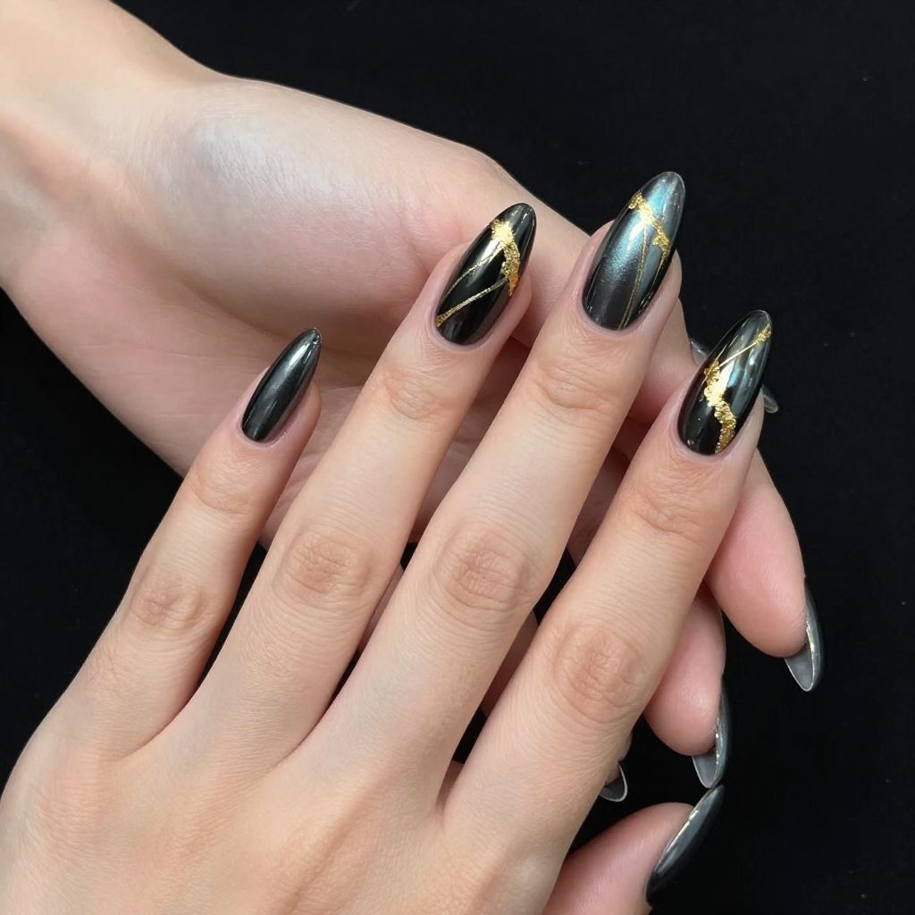 Edgy Stiletto Nail Designs nail idea 1