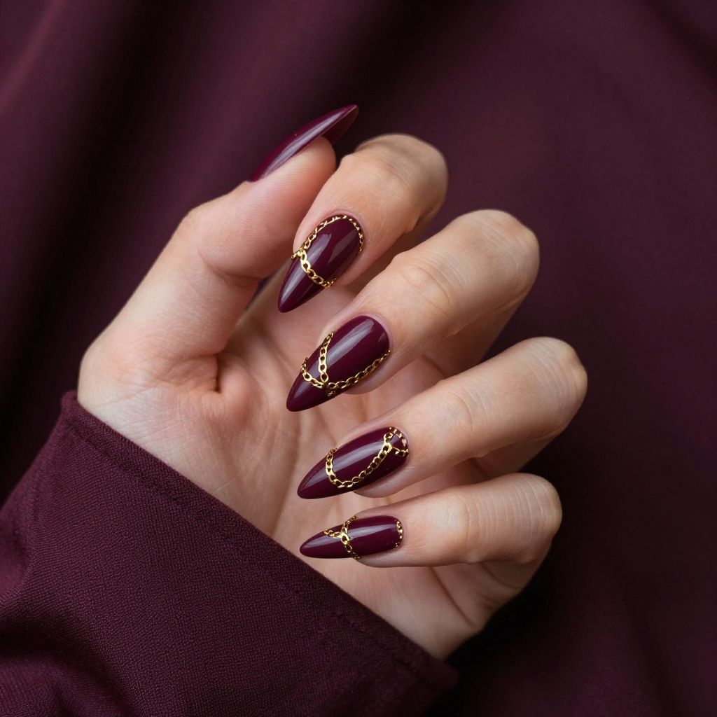Edgy Stiletto Nail Designs nail idea 11