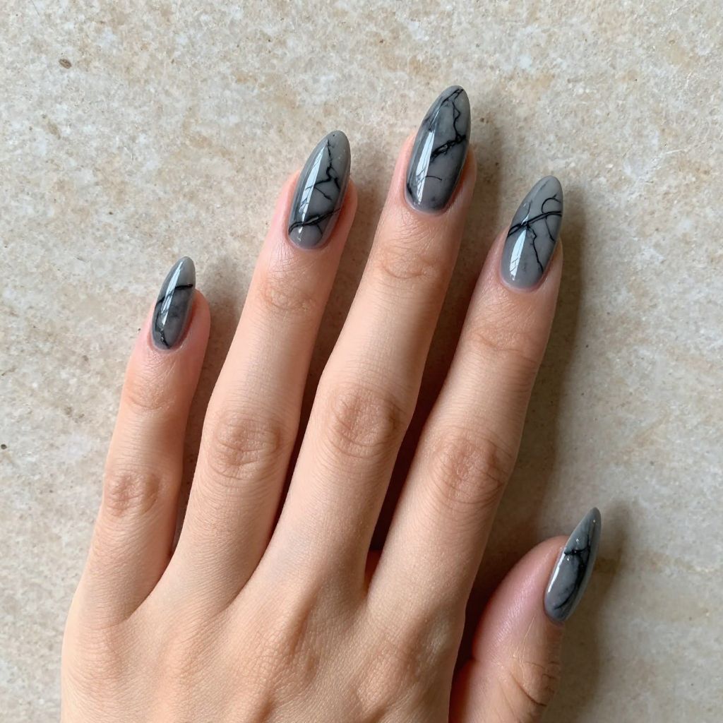 Edgy Stiletto Nail Designs nail idea 13