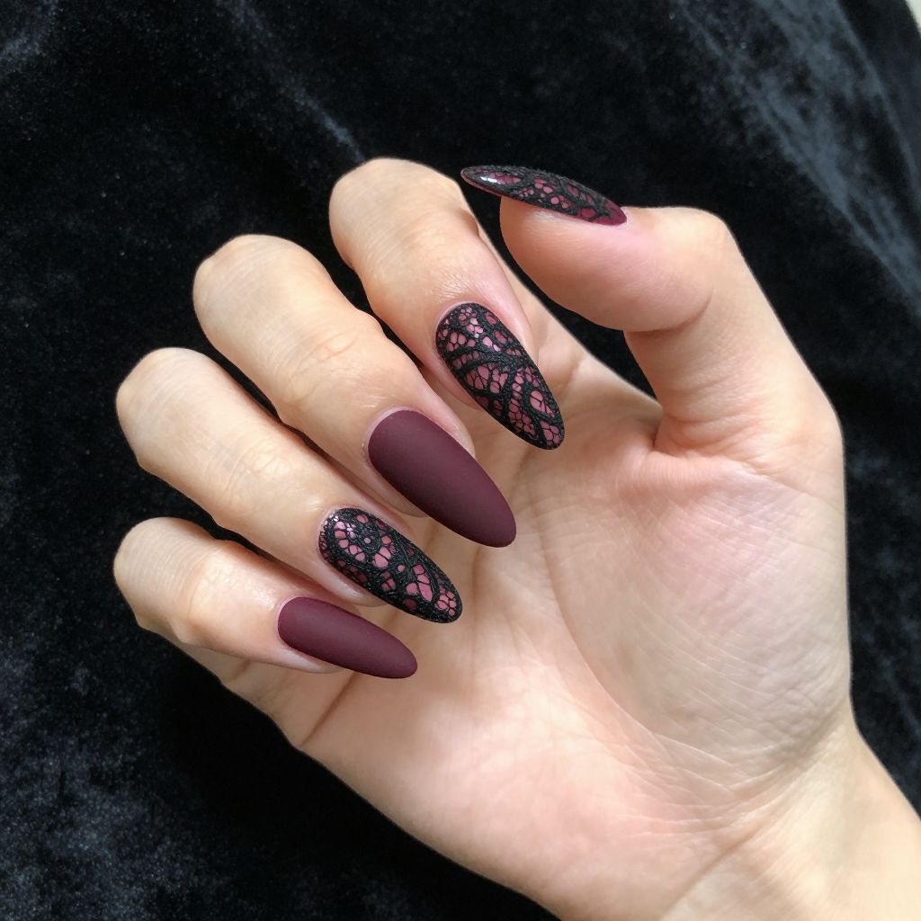 Edgy Stiletto Nail Designs nail idea 2