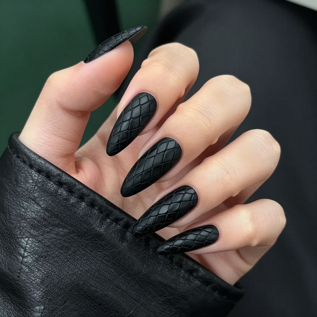 Edgy Stiletto Nail Designs nail idea 5