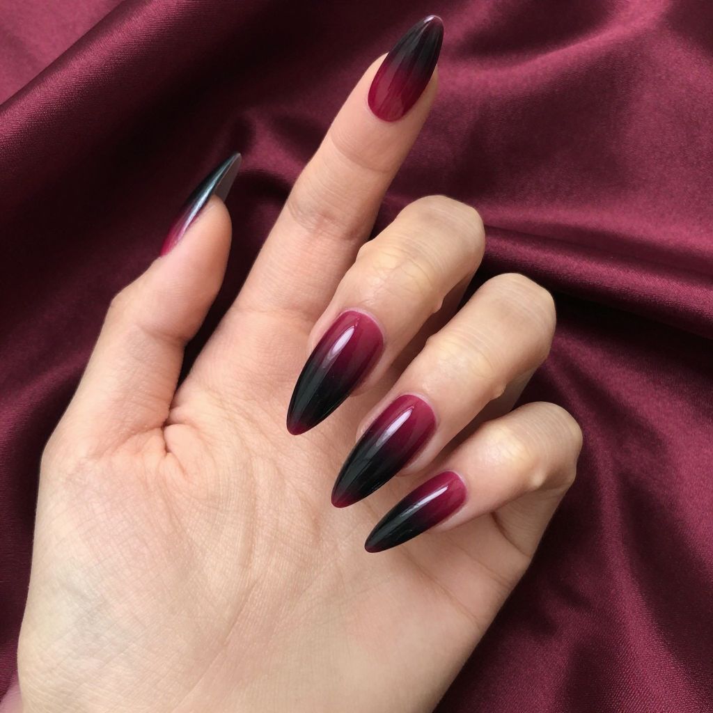 Edgy Stiletto Nail Designs nail idea 8