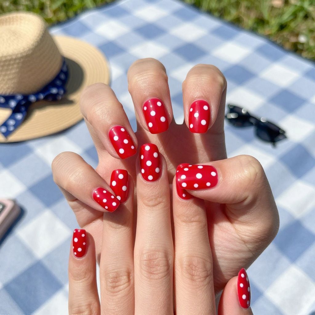 Elegant 4Th Of July nail idea 12