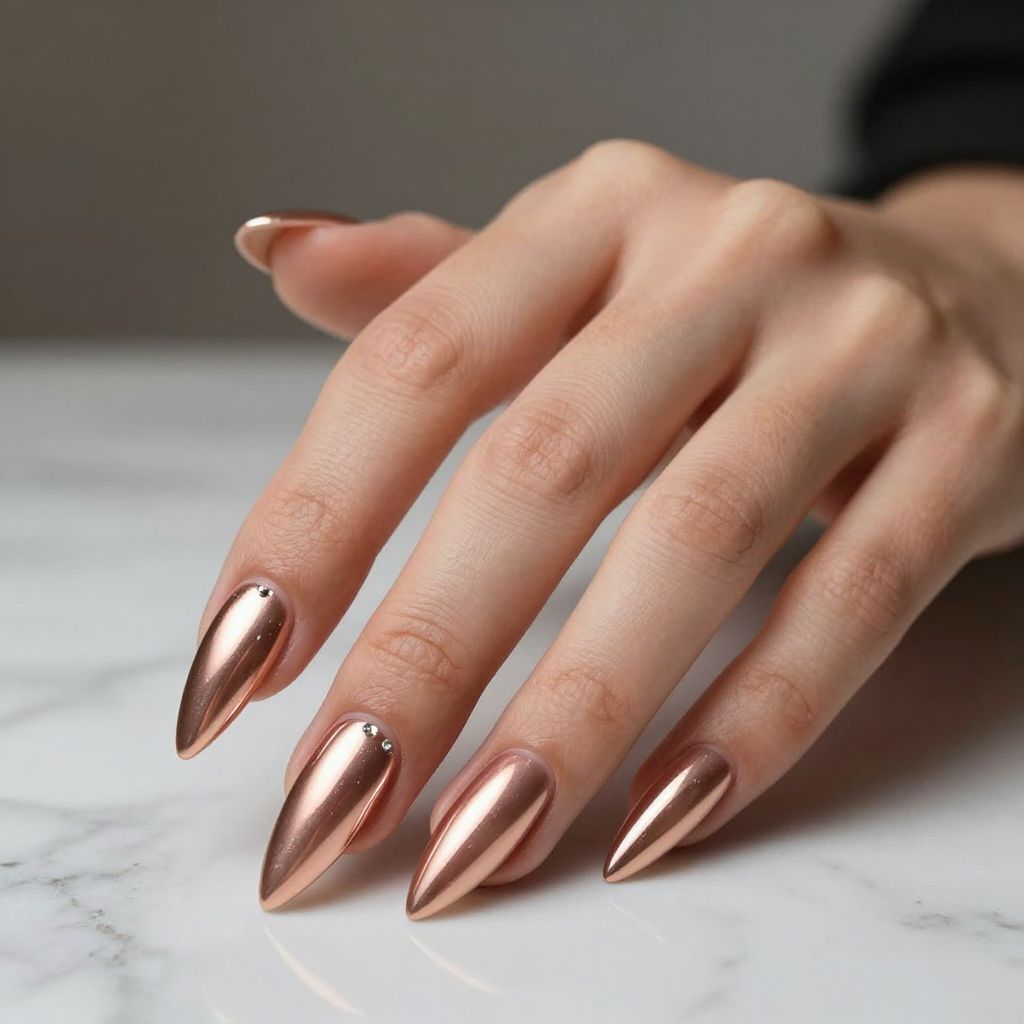 Chrome nails idea 1