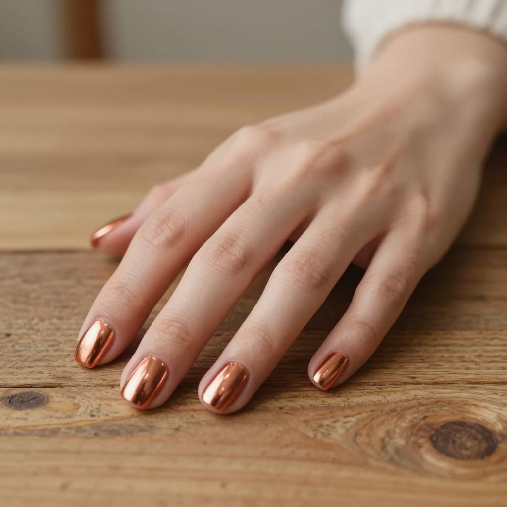 Chrome nails idea 12