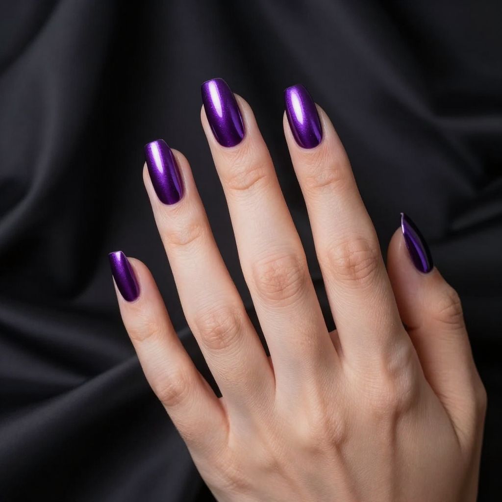 Chrome nails idea 13