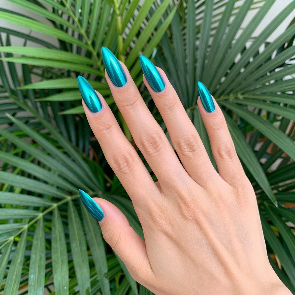 Chrome nails idea 7