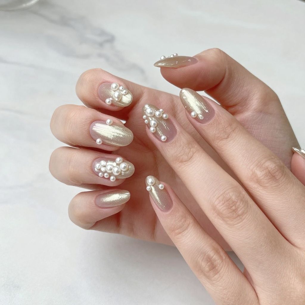 Elegant Classy Almond Nail Designs nail idea 3