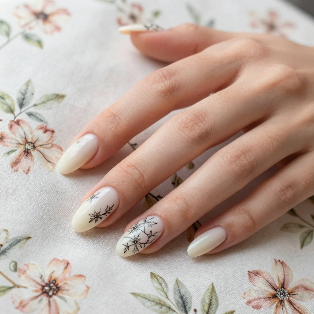 Elegant Classy Almond Nail Designs nail idea 7