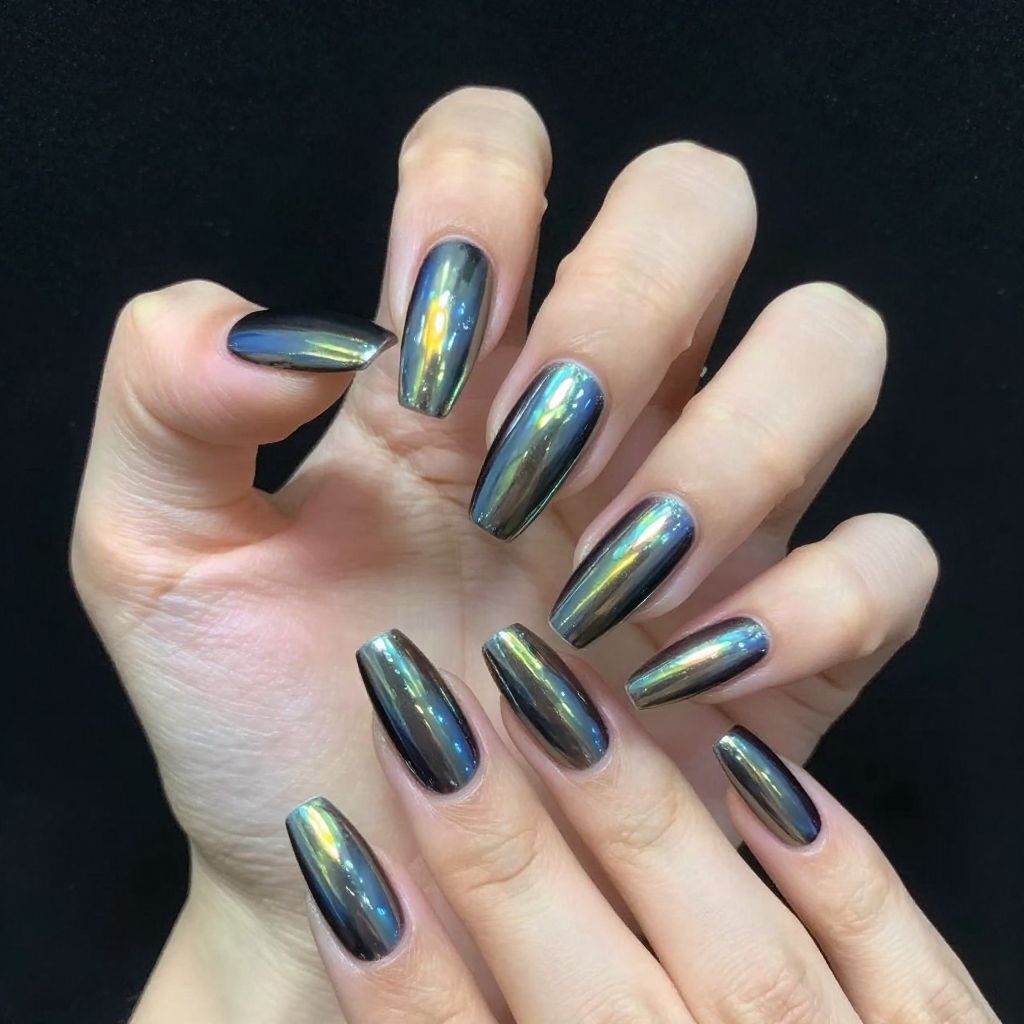 Black nail idea 9