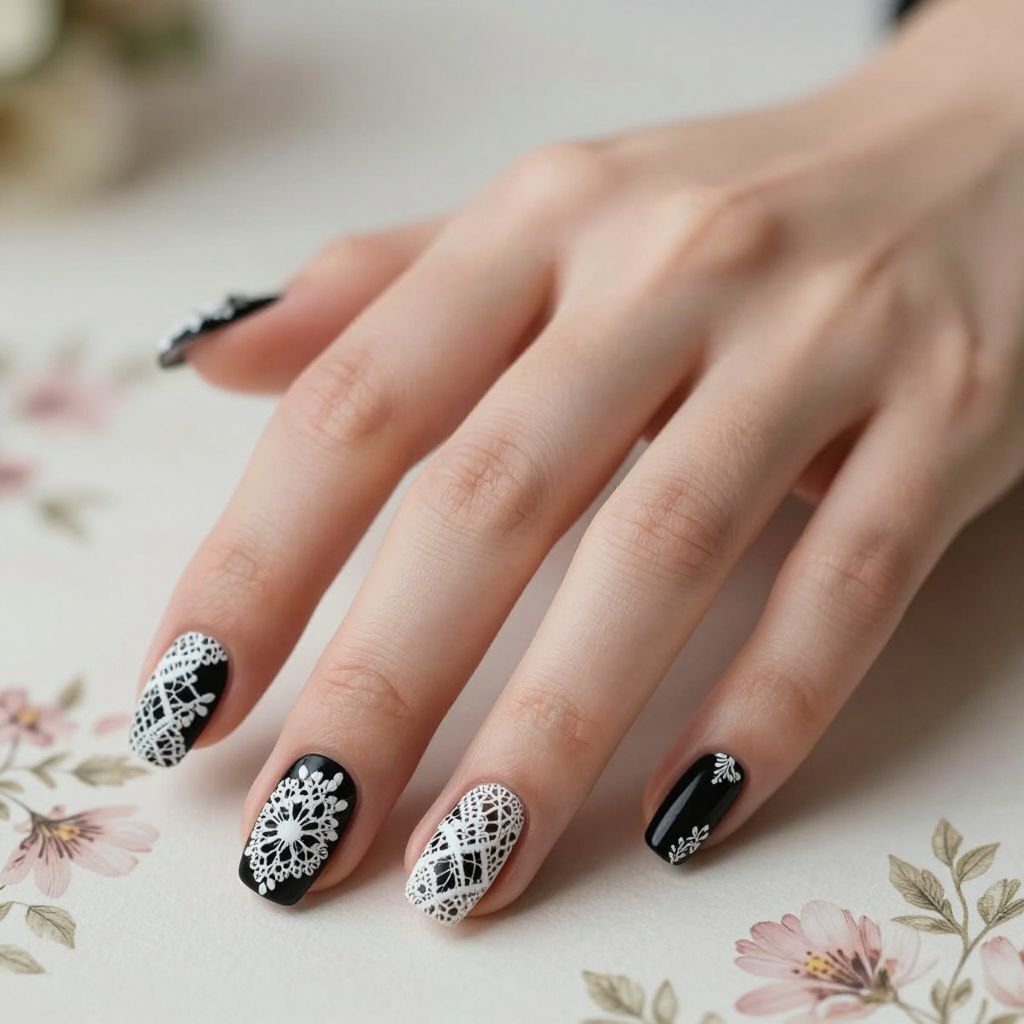 Black nail idea 10