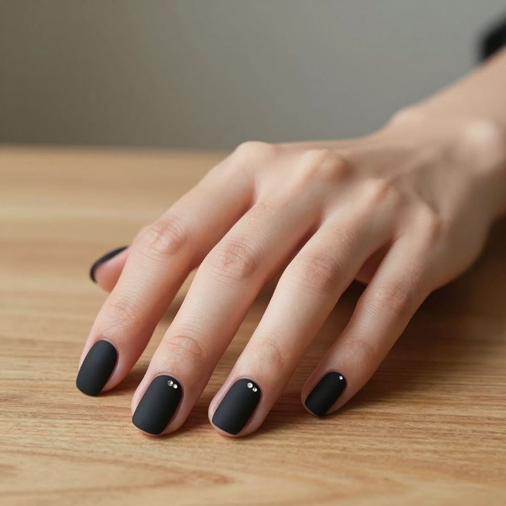 Black nail idea 2