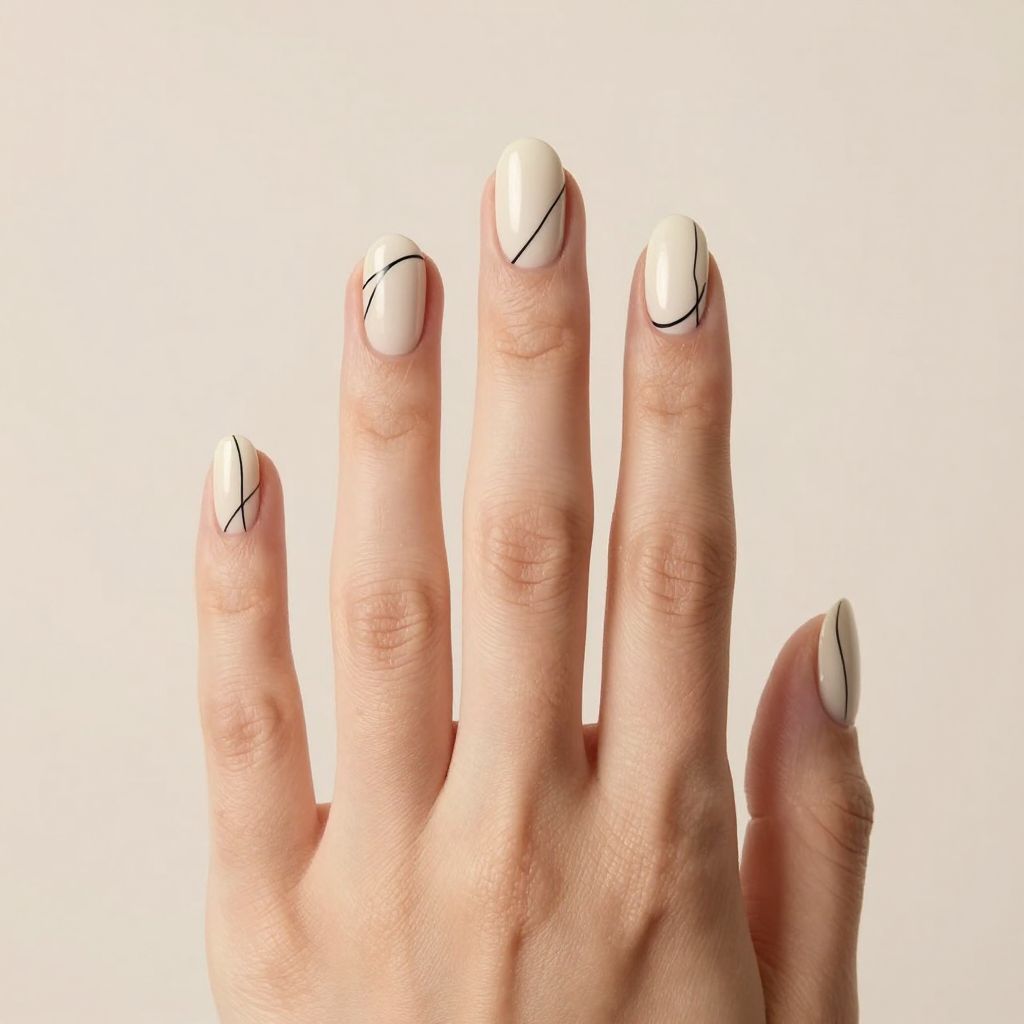 Elegant Classy Short Nail Designs nail idea 10