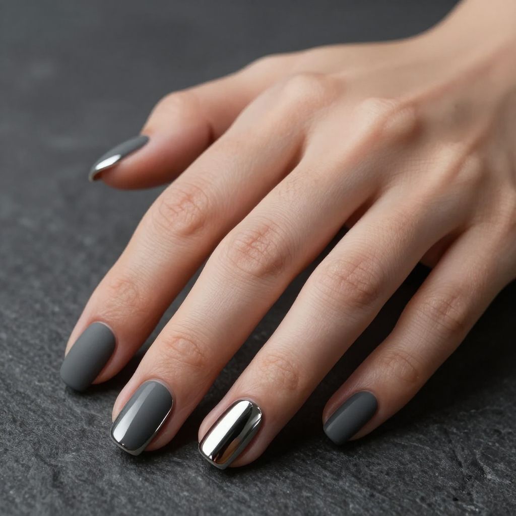 Elegant Classy Short Nail Designs nail idea 12