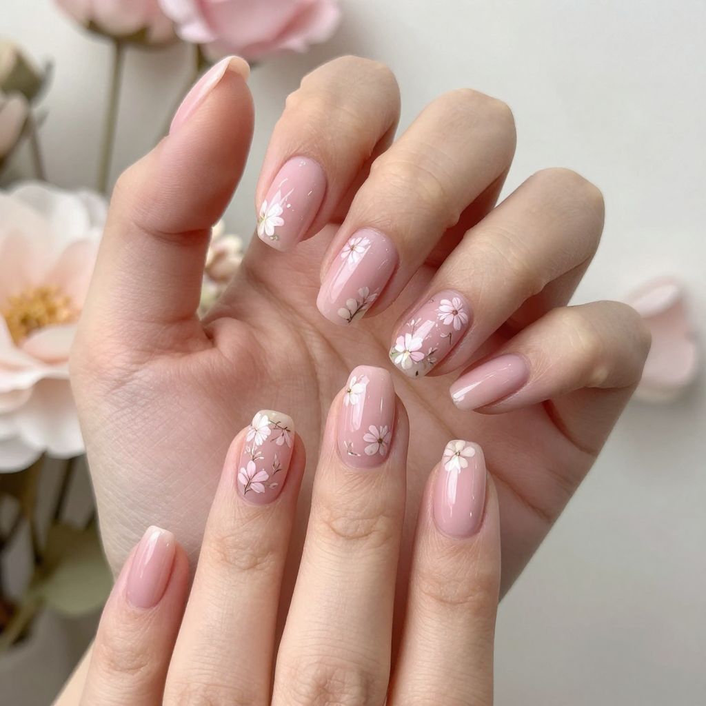 Elegant Classy Short Nail Designs nail idea 13