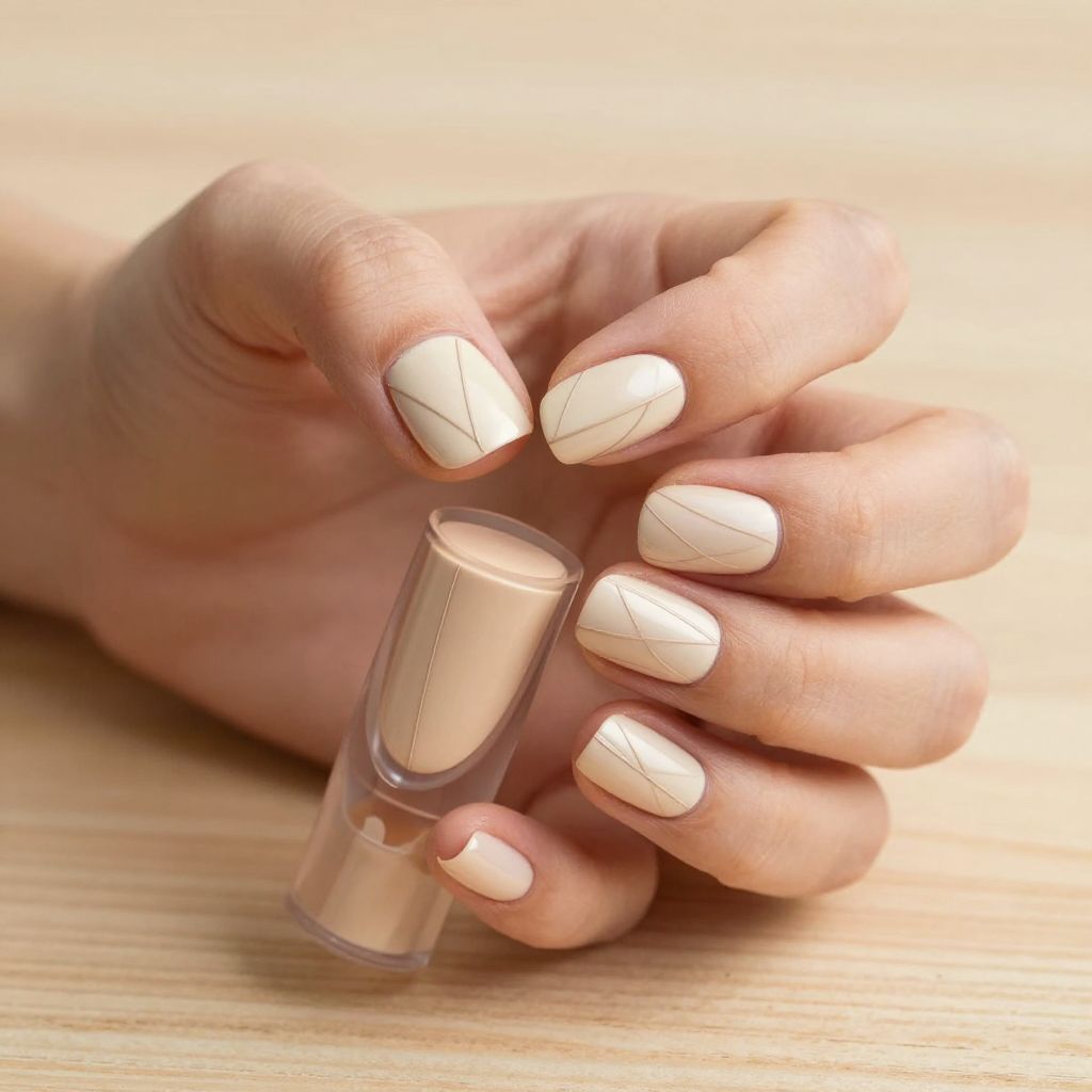 Elegant Classy Short Nail Designs nail idea 6