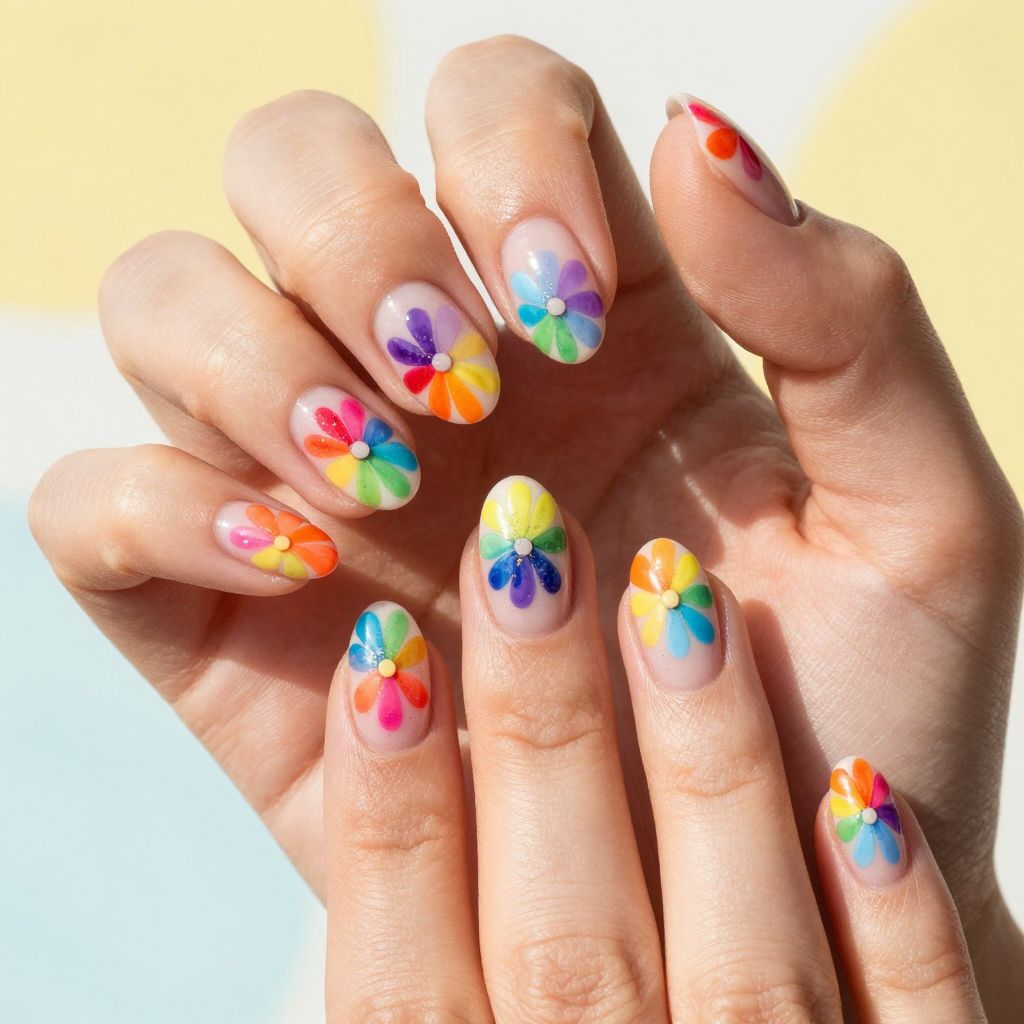Flower nail idea 13