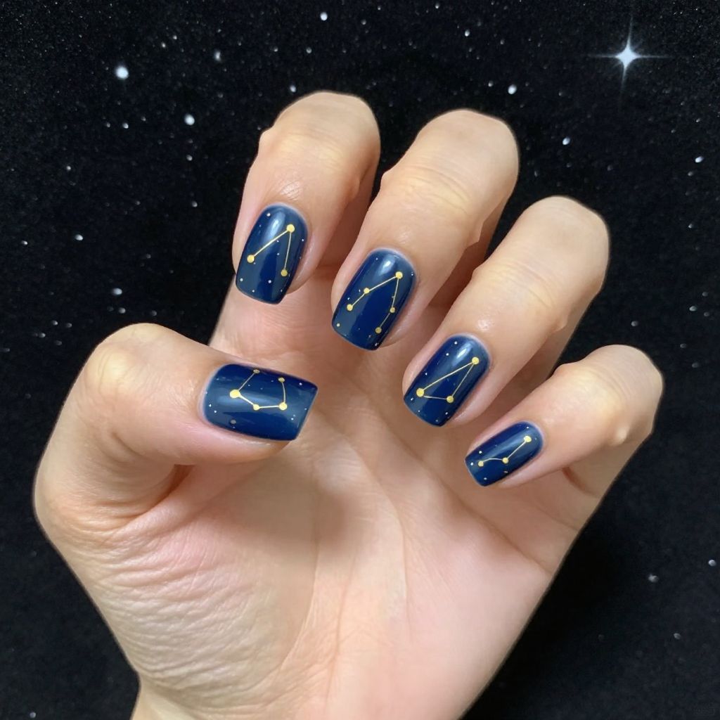Gold nails idea 13