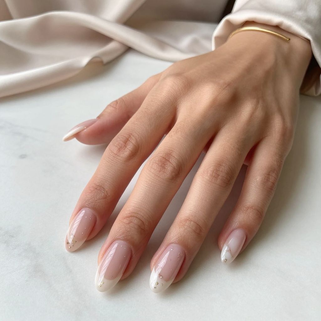Blush Marble Tips