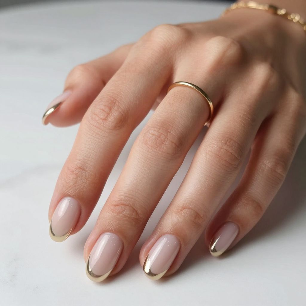 Champagne Chrome Oval