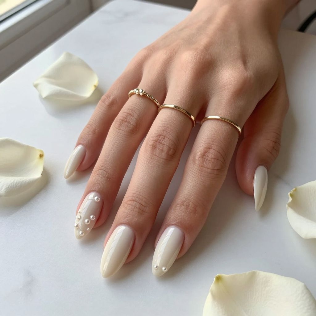 Ivory Ballet Nails