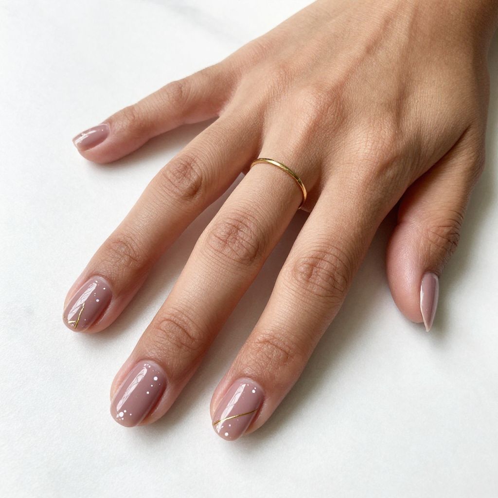 Rosy Mauve Minimal Art