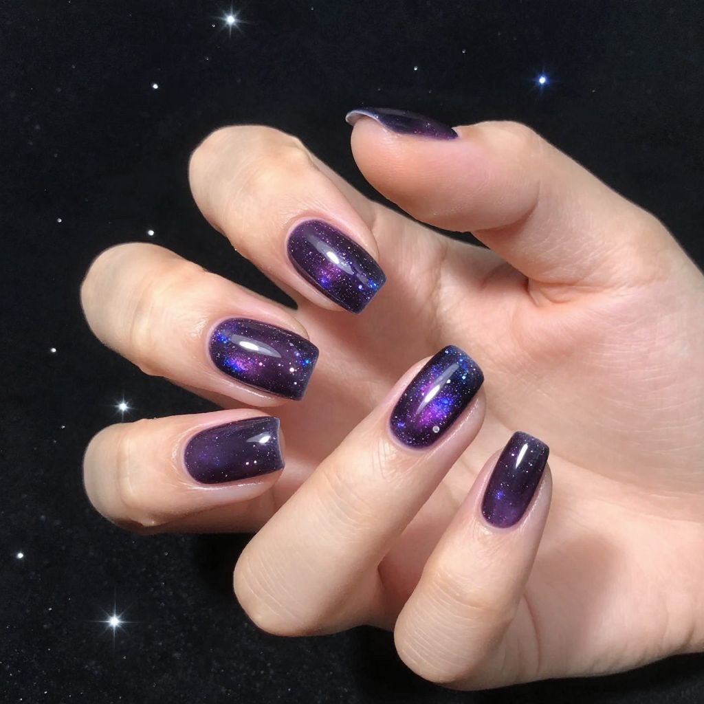 Purple nails idea 14