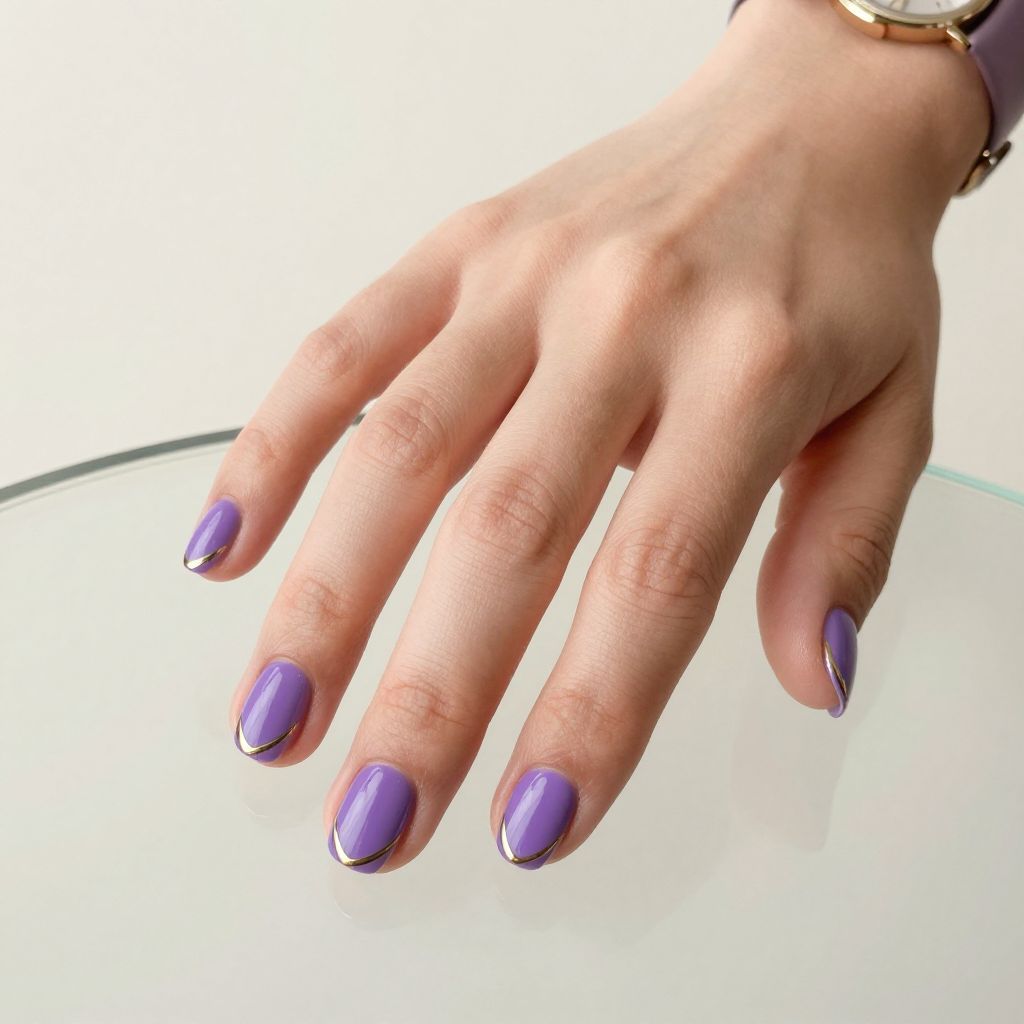 Purple nails idea 4