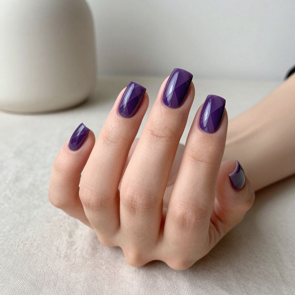 Purple nails idea 8