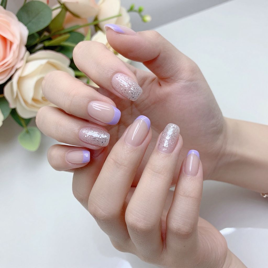 Purple nails idea 9